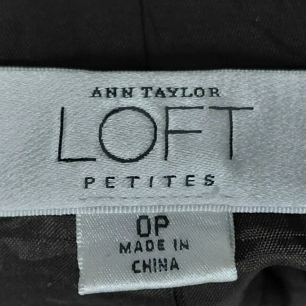 Ann Taylor LOFT Petites Wool Blend Multicolor Pencil Mini Skirt Women Size 0P